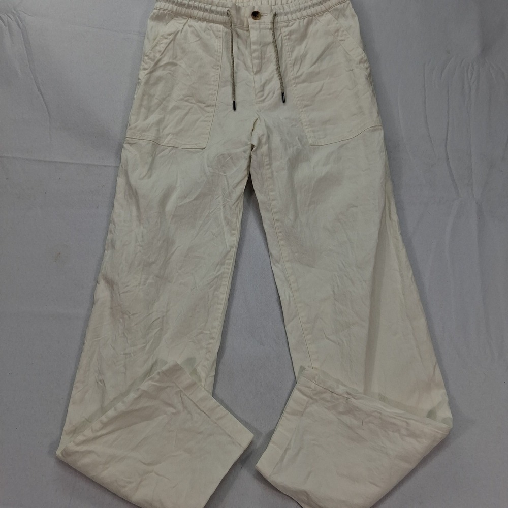 Proper Cloth Pants Mens 31x34 Bergamo Linen Natural White Relaxed Loose EUC